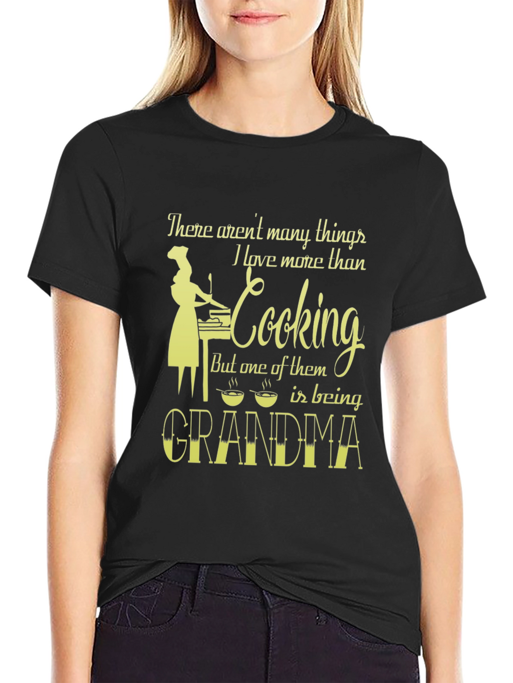 Grandma Cooking T-Shirt - Love More Than Cooking