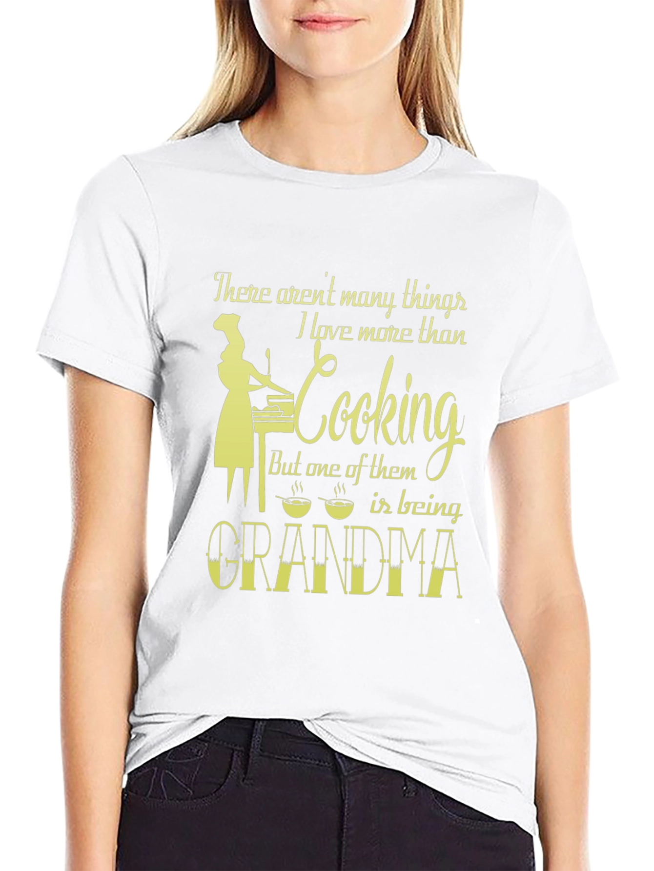 Grandma Cooking T-Shirt - Love More Than Cooking
