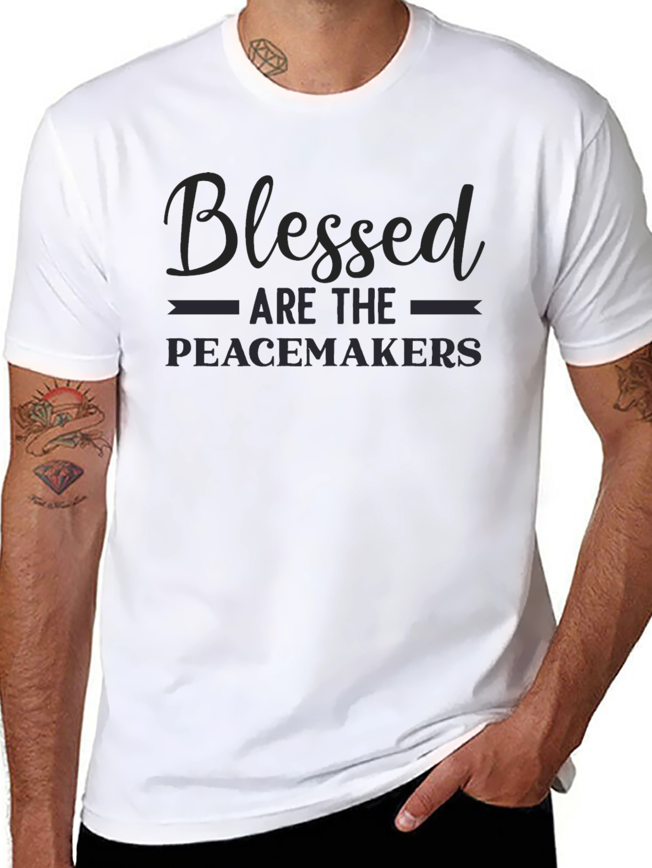 Blessed Are The Peacemakers Graphic T-Shirt