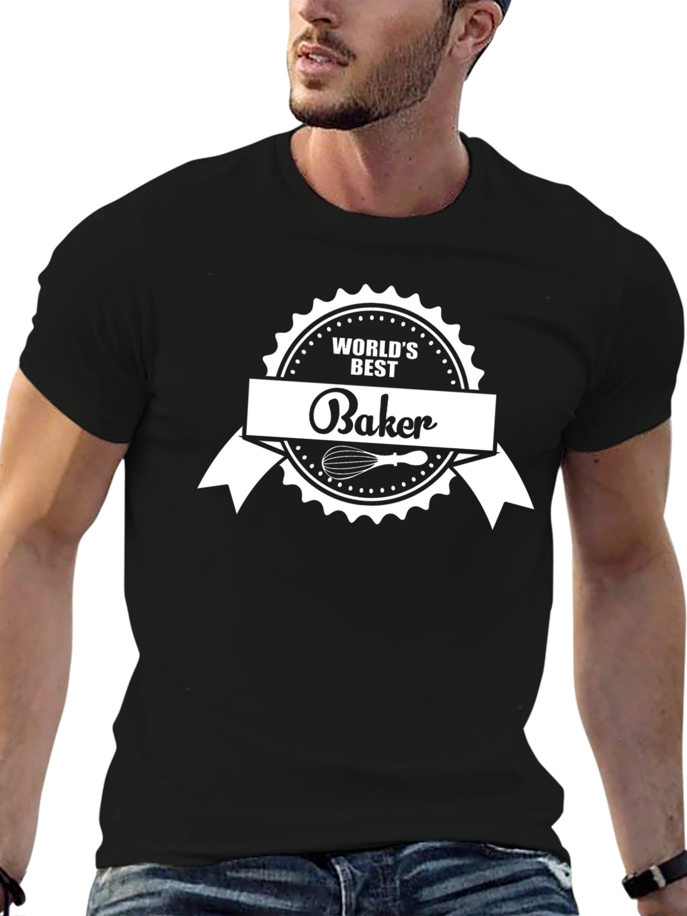 Worlds Best Baker T-Shirt Black