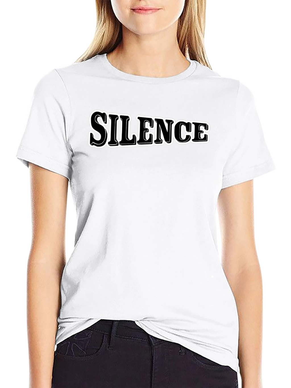 Silence Graphic Tee - Bold Statement T-Shirt