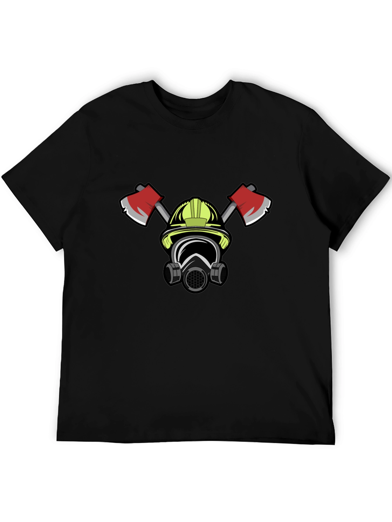 Firefighter Graphic T-Shirt - Bold Black Tee