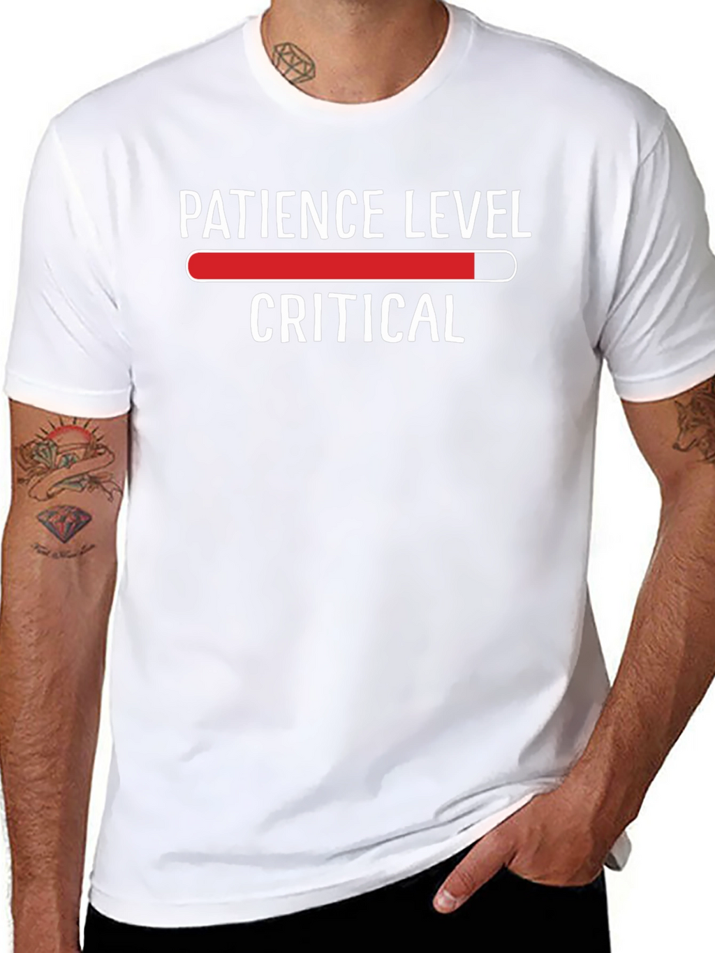 Patience Level Critical Graphic Tee