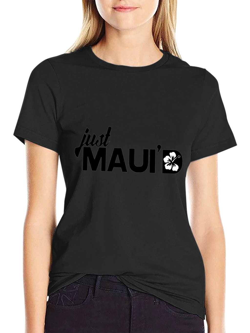 Just Mauid T-Shirt - Black Relaxed Fit