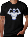 Muscle Man Graphic Tee - Black T-Shirt