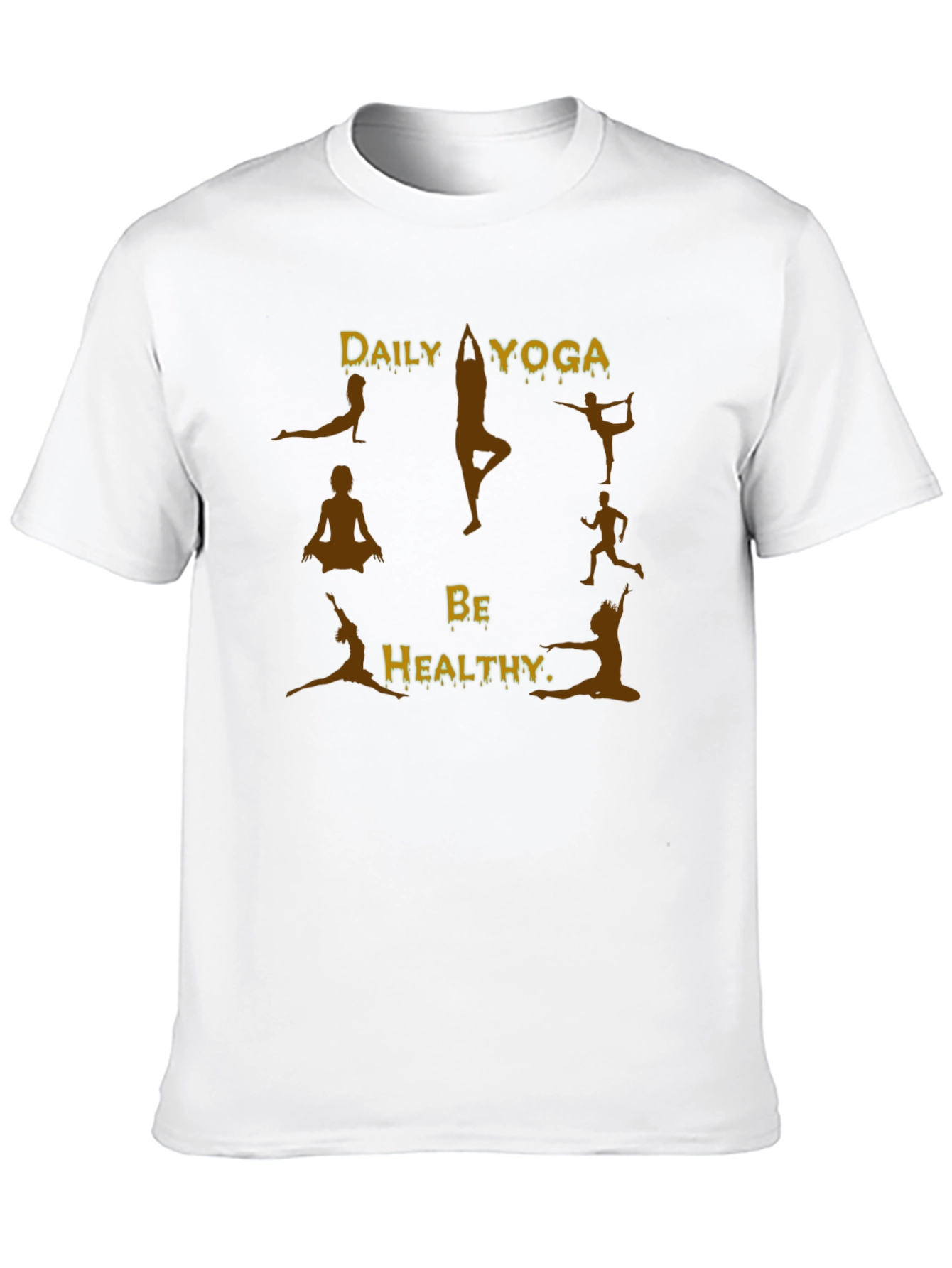Yoga Graphic Print Black T-Shirt