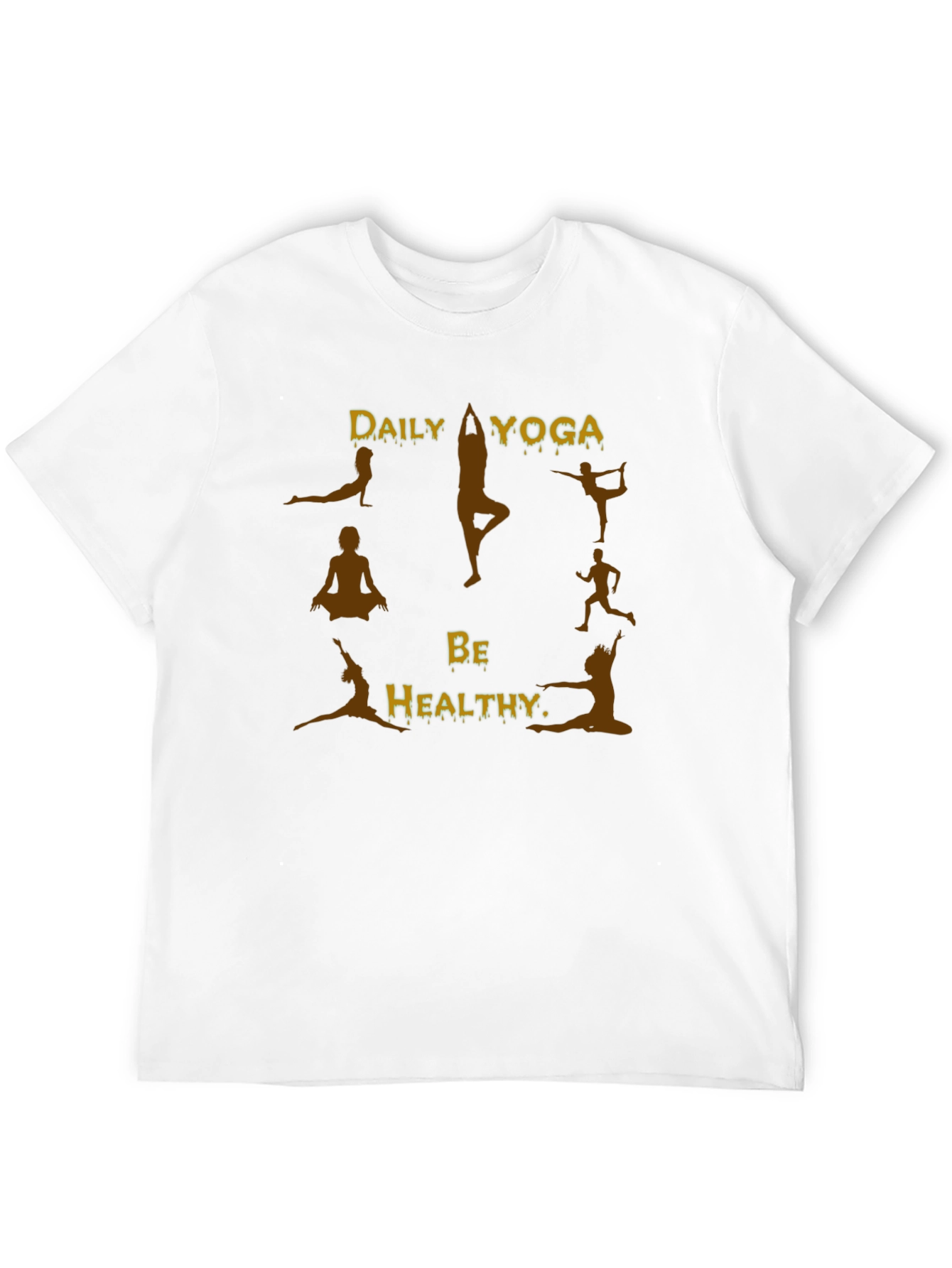 Yoga Graphic Print Black T-Shirt