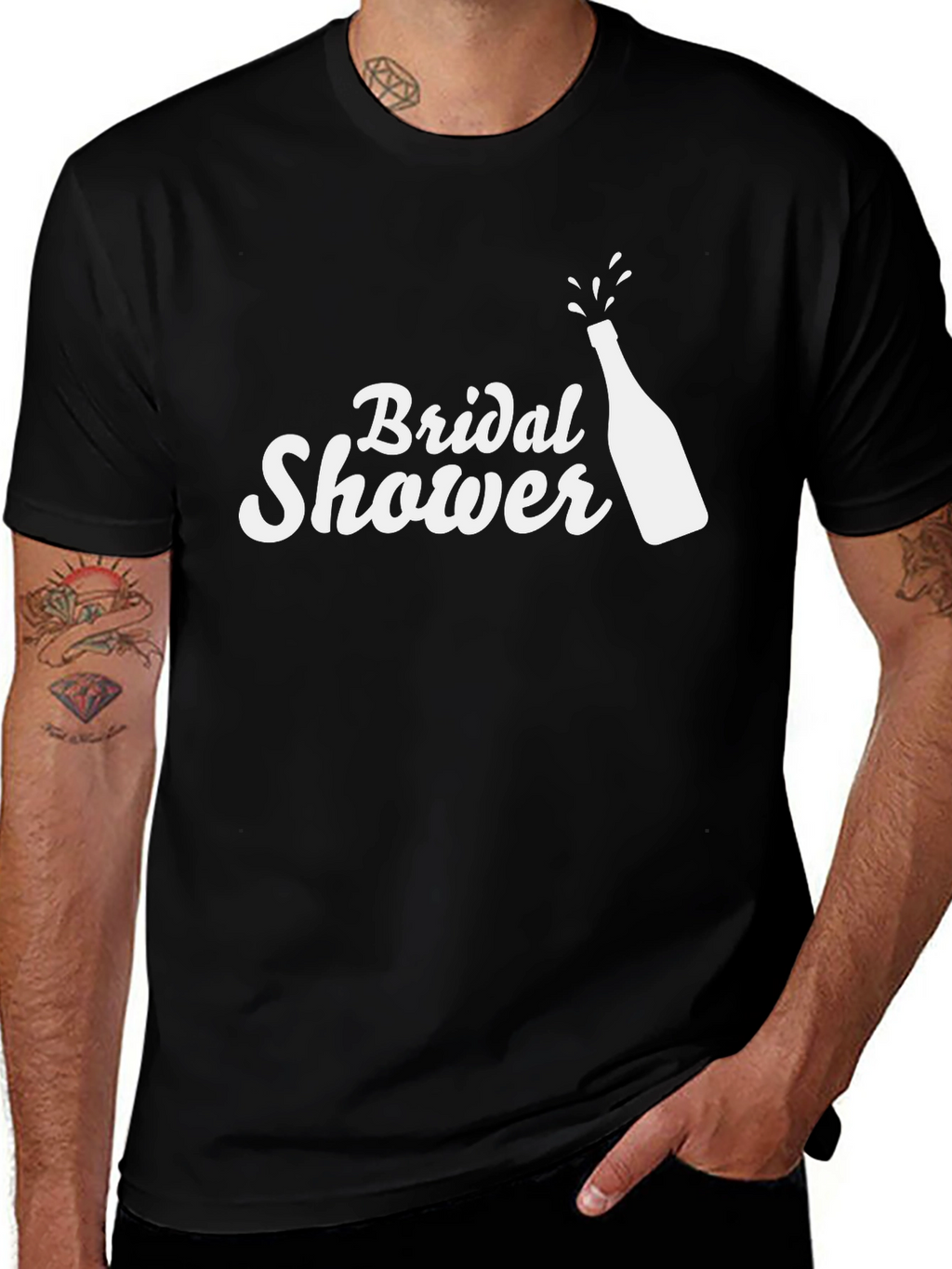Bridal Shower Black T-Shirt