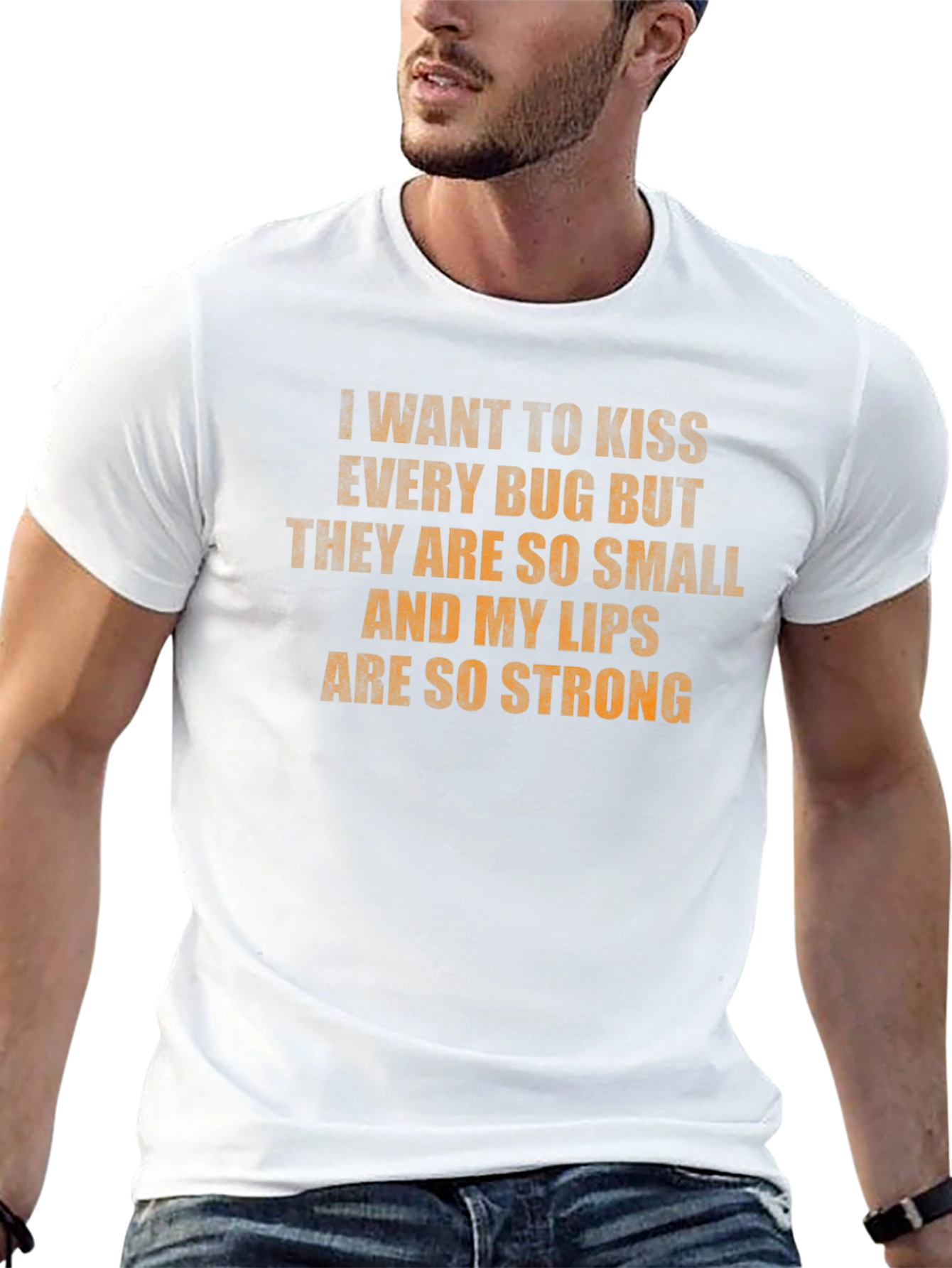 Kiss Every Bug T-Shirt - Strong Lips Funny Tee