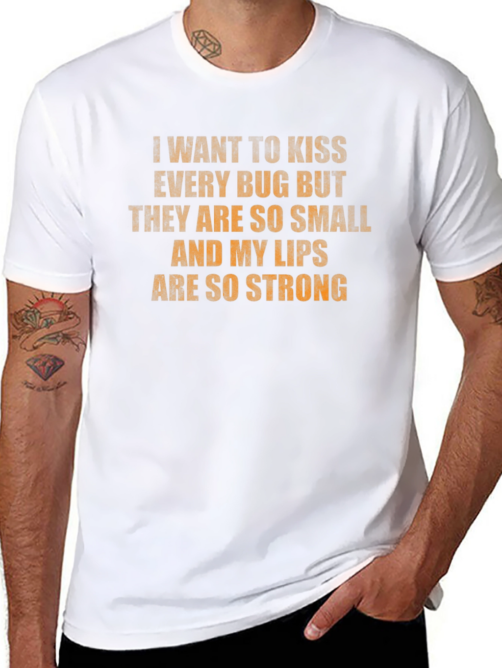 Kiss Every Bug T-Shirt - Strong Lips Funny Tee