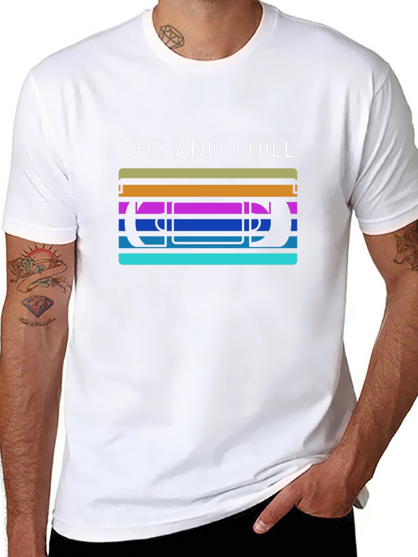 VHS and Chill Retro Graphic T-Shirt