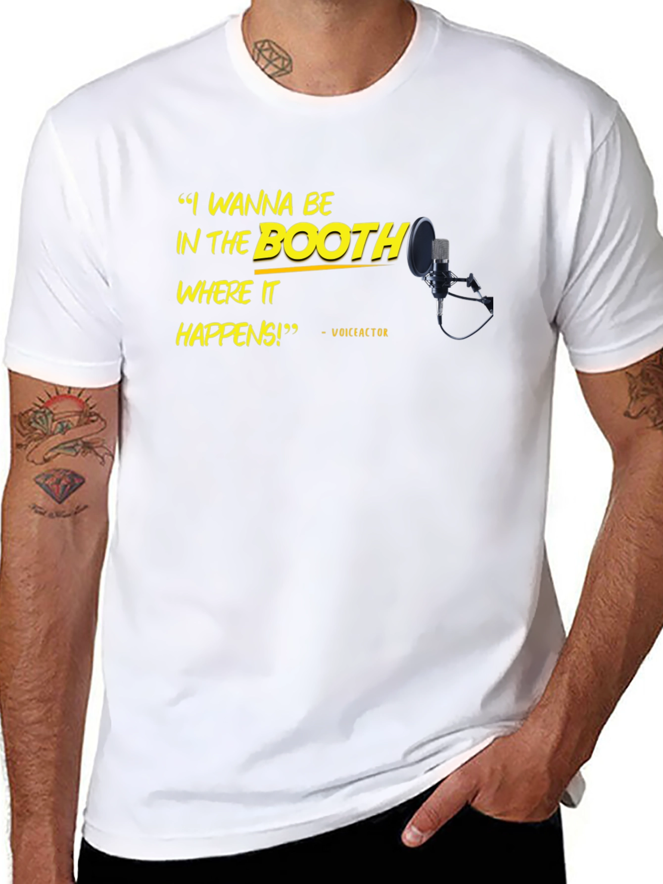 Voice Actor T-Shirt - I Wanna Be In The Booth!