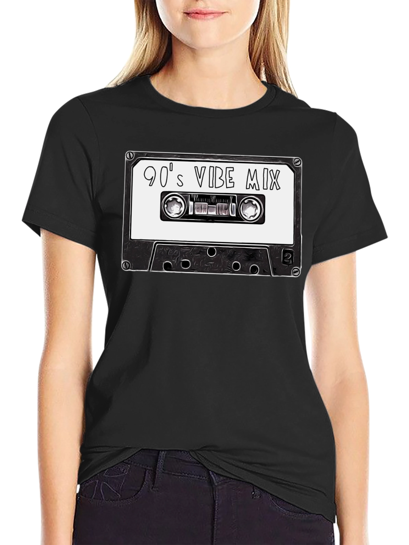 90s Vibe Mix Cassette Tape Graphic T-Shirt