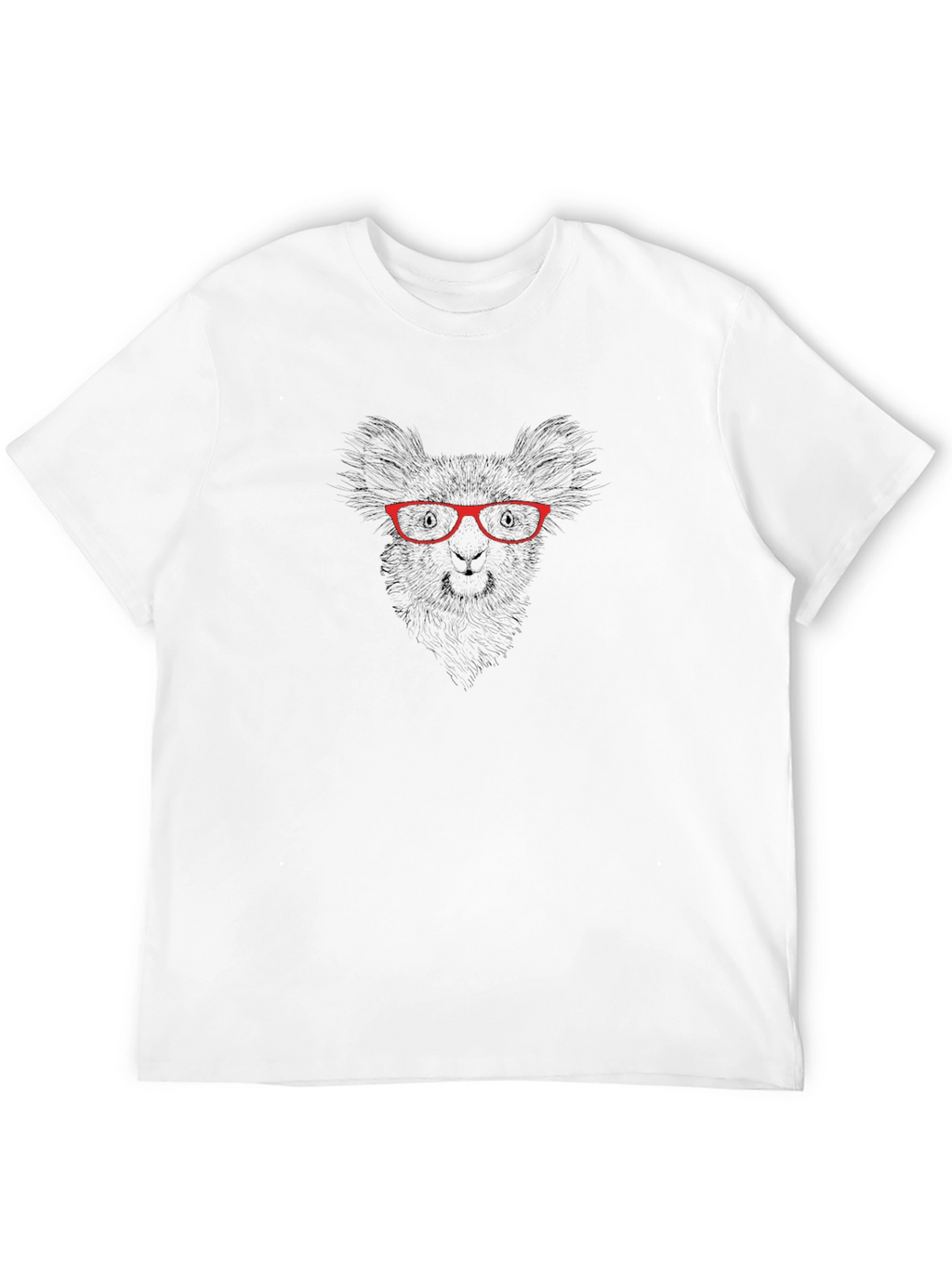 Cool Llama Graphic Tee - Black Cotton T-Shirt