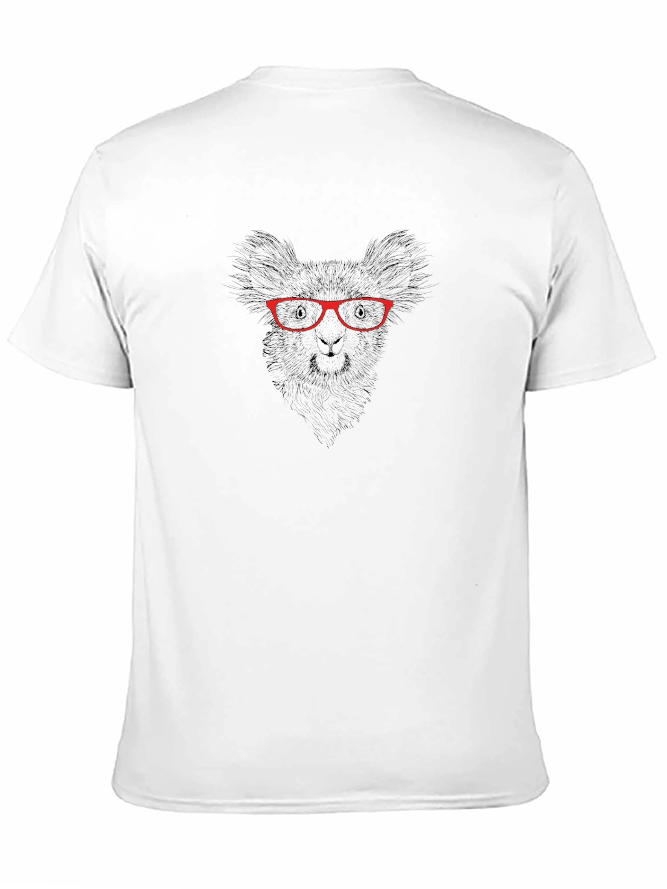 Cool Llama Graphic Tee - Black Cotton T-Shirt