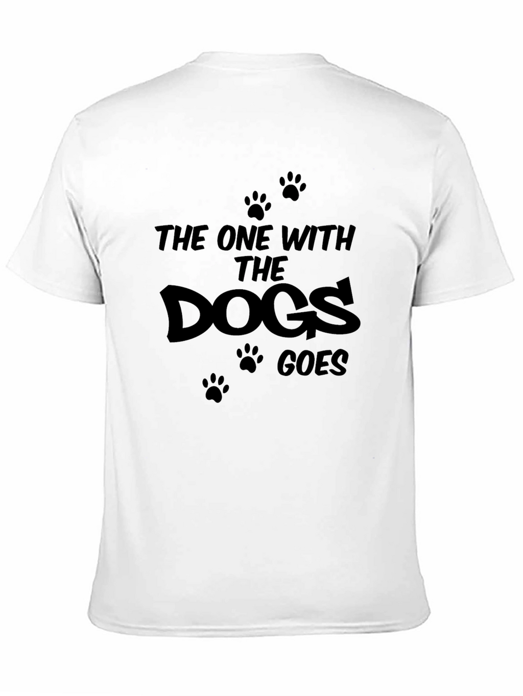 The One With The Dogs Goes Black T-Shirt