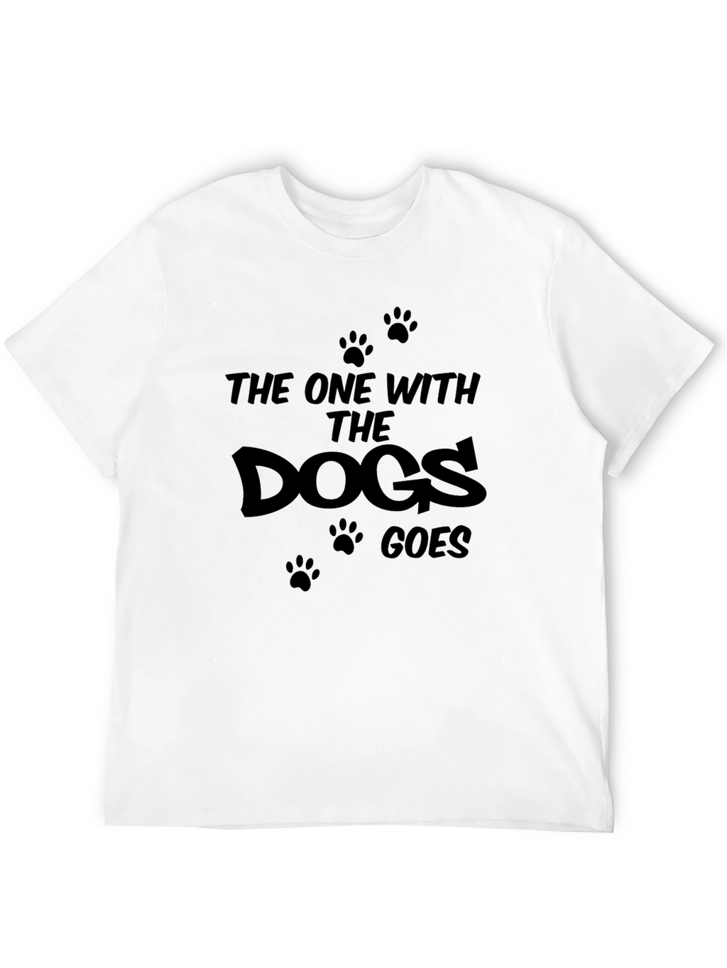 The One With The Dogs Goes Black T-Shirt
