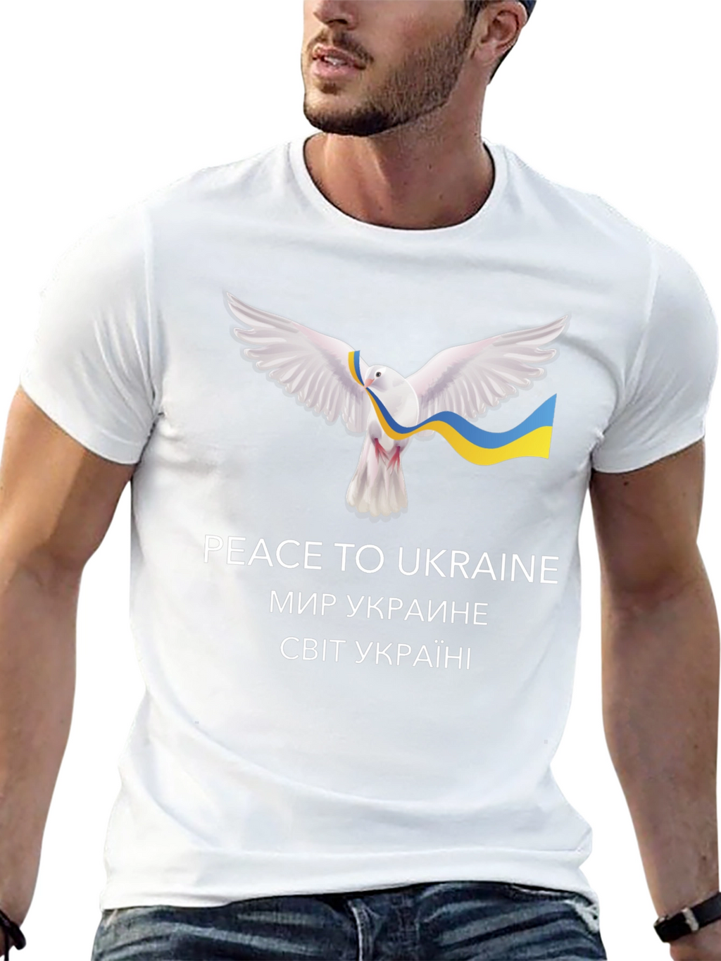 Peace for Ukraine T-Shirt Dove of Peace