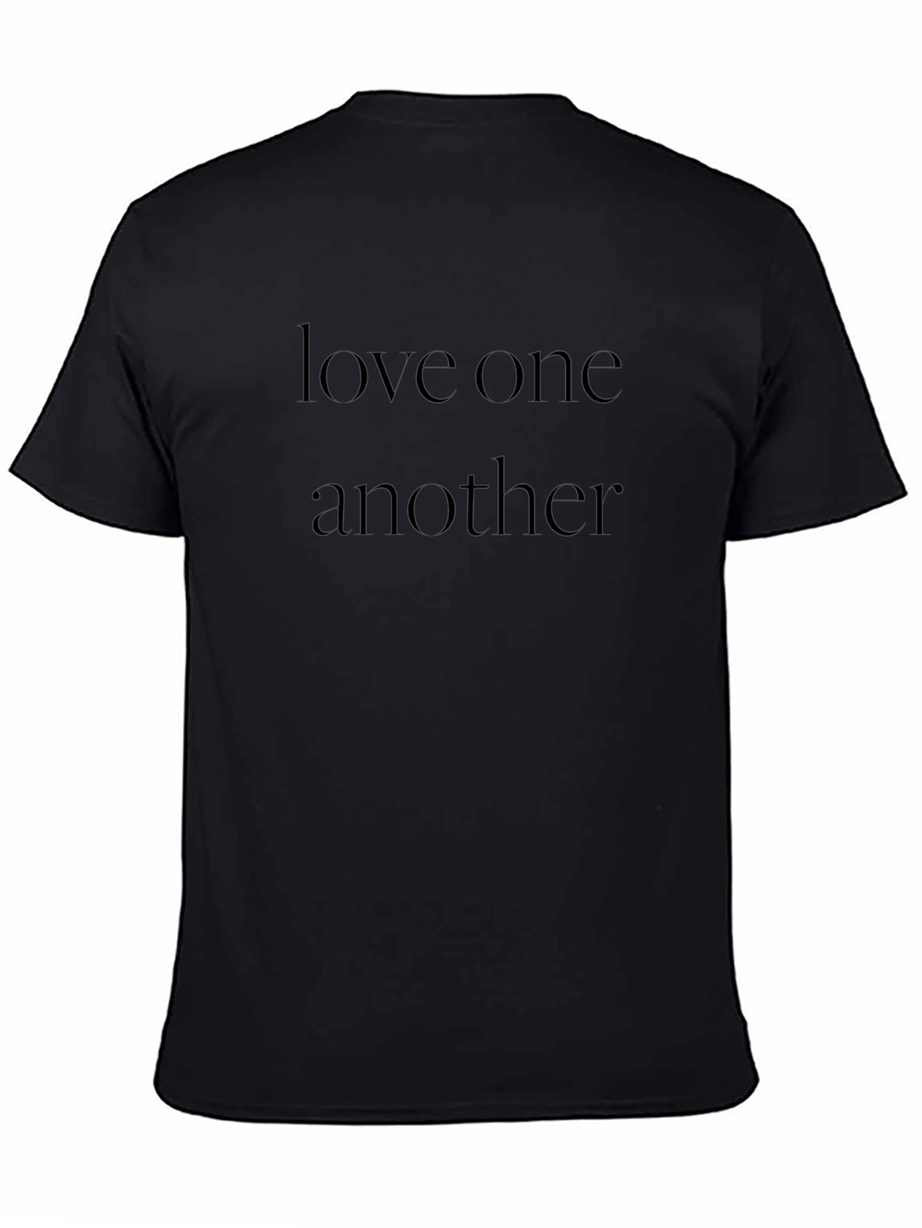 Love One Another Black Graphic Tee Shirt