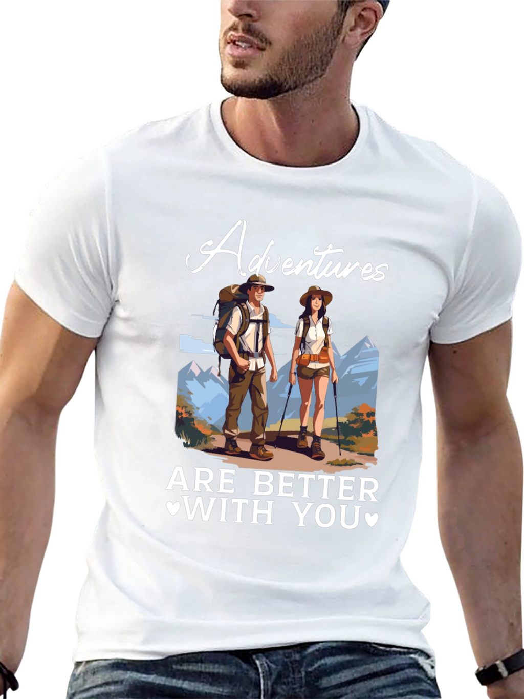 Adventure Time Tee - Couples Hiking T-Shirt