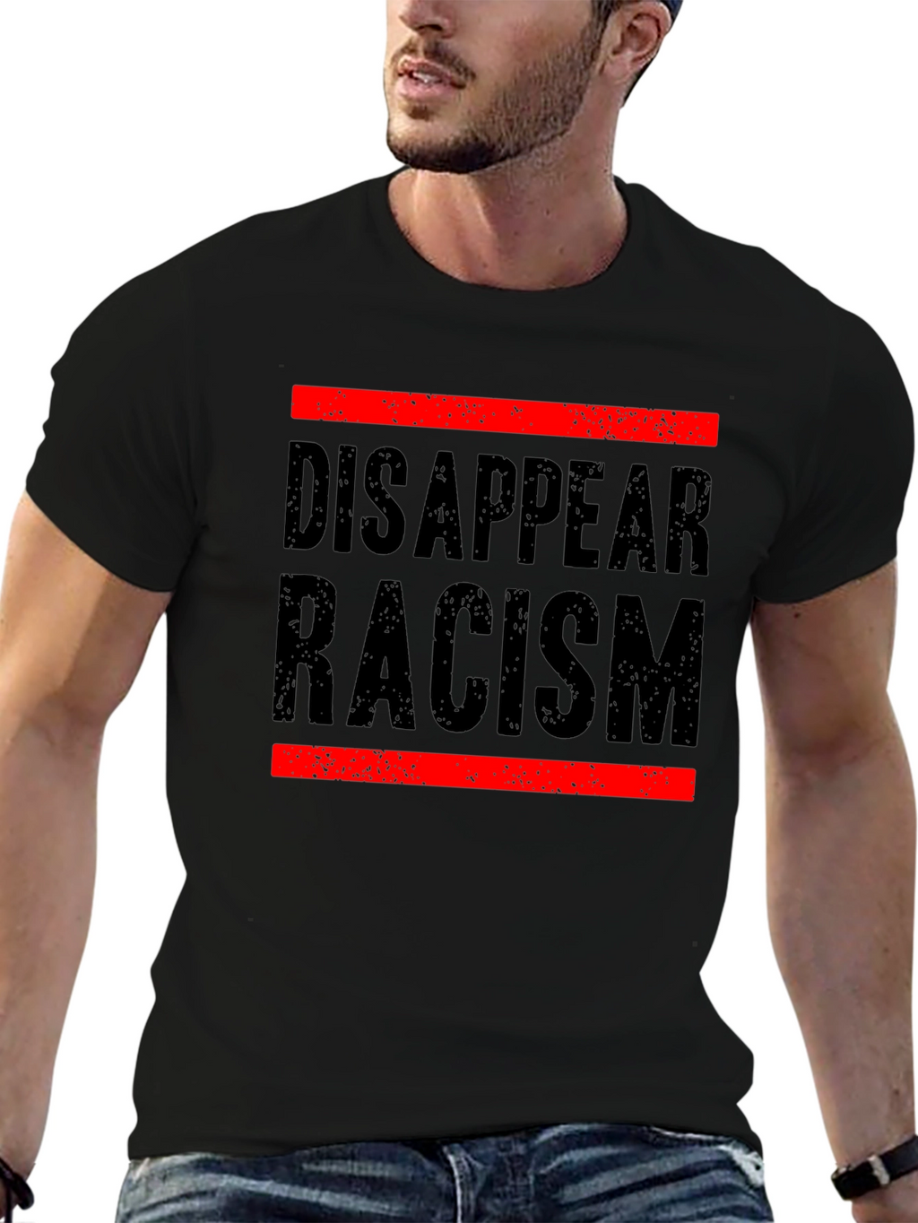 Disappear Racism Graphic Tee - Social Justice Shirt