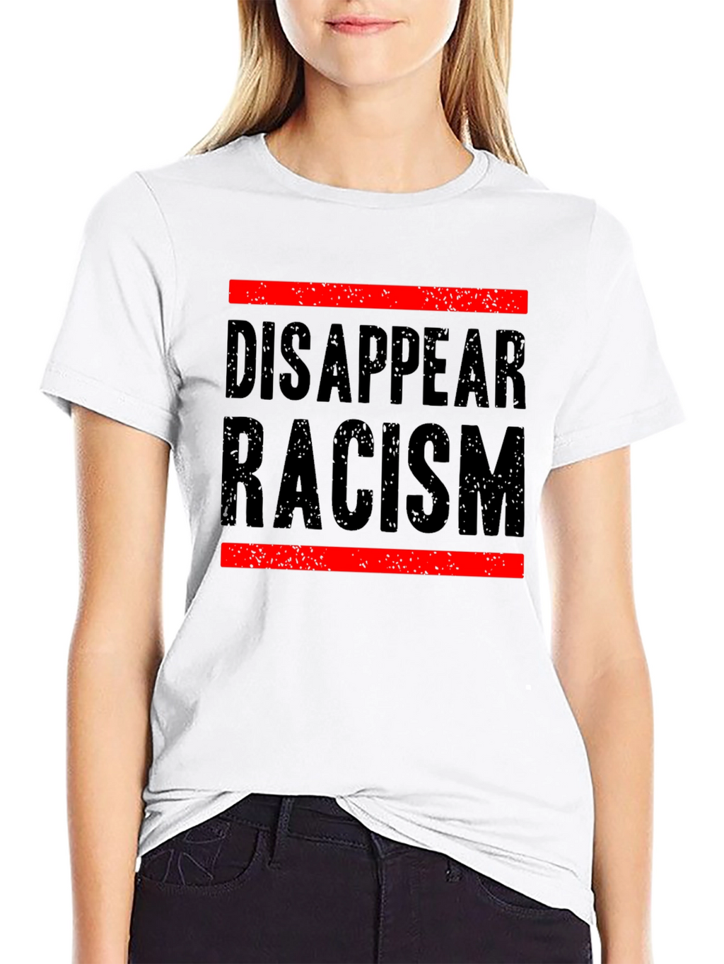 Disappear Racism Graphic Tee - Social Justice Shirt