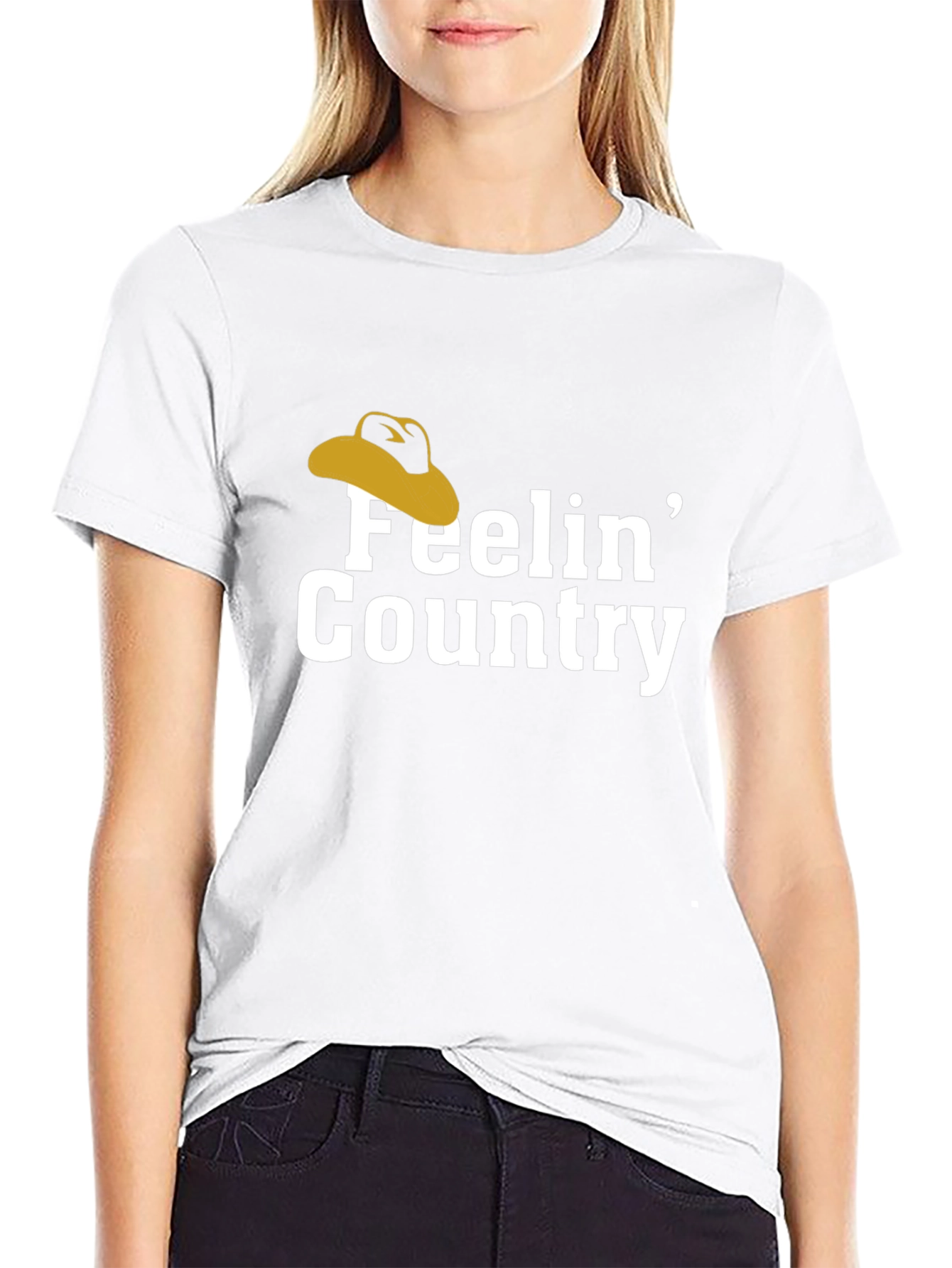 Feelin Country Graphic Tee - Black