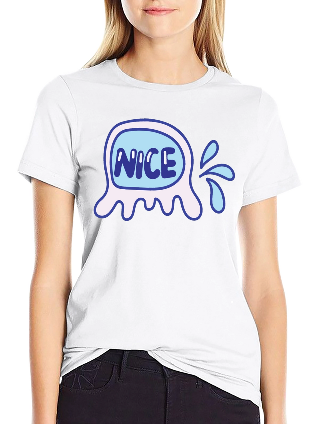 Nice Splash Graphic Tee - Fun Trendy Casual Shirt