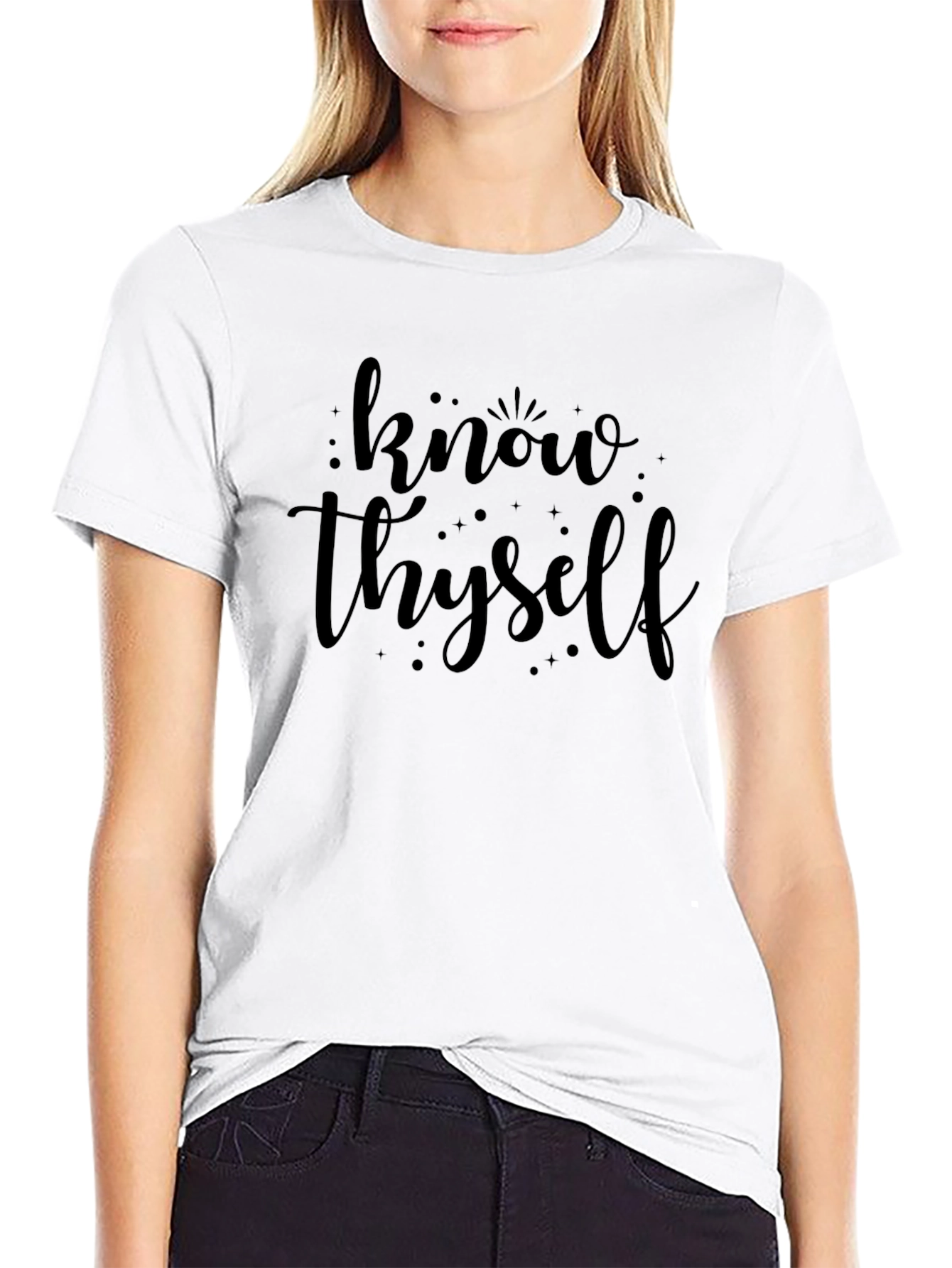 Know Thyself Black Graphic Tee