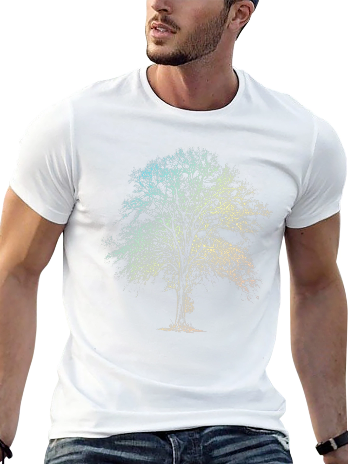 Nature Tree Graphic Tee - Mens Black T-Shirt