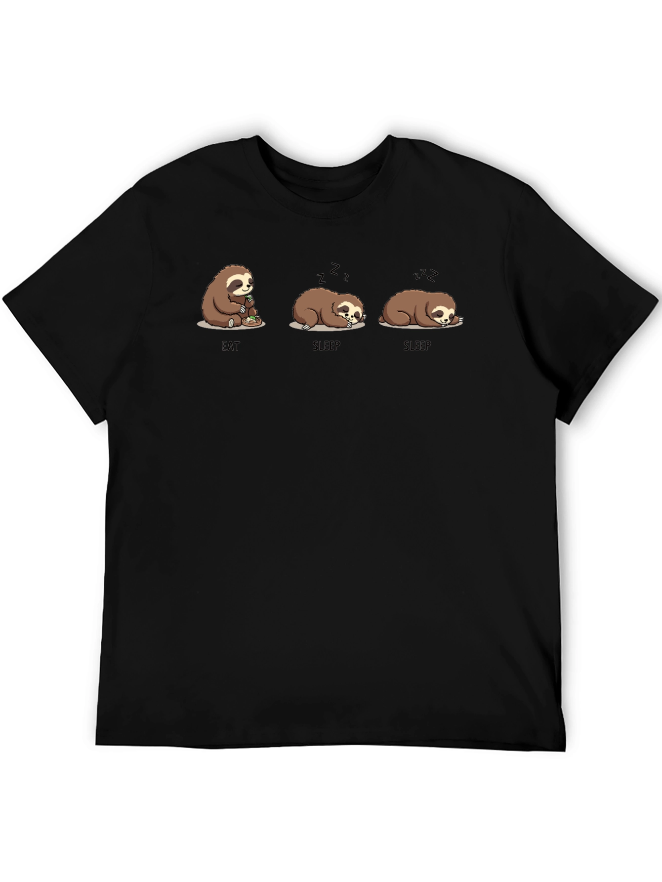 Eat Sleep Sloth Graphic T-Shirt