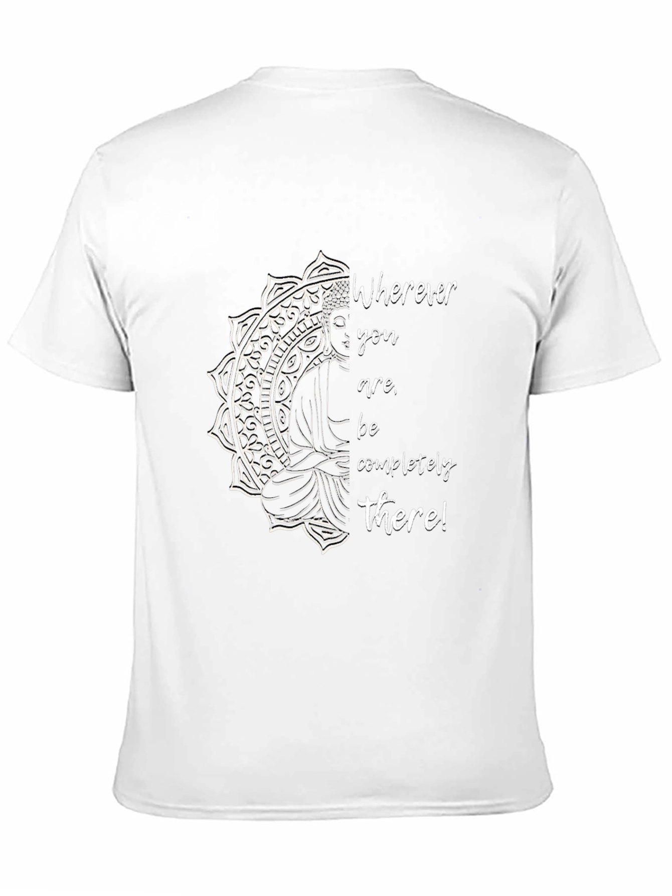 Mindful Buddha Graphic Tee - Wherever You Are T-Shirt