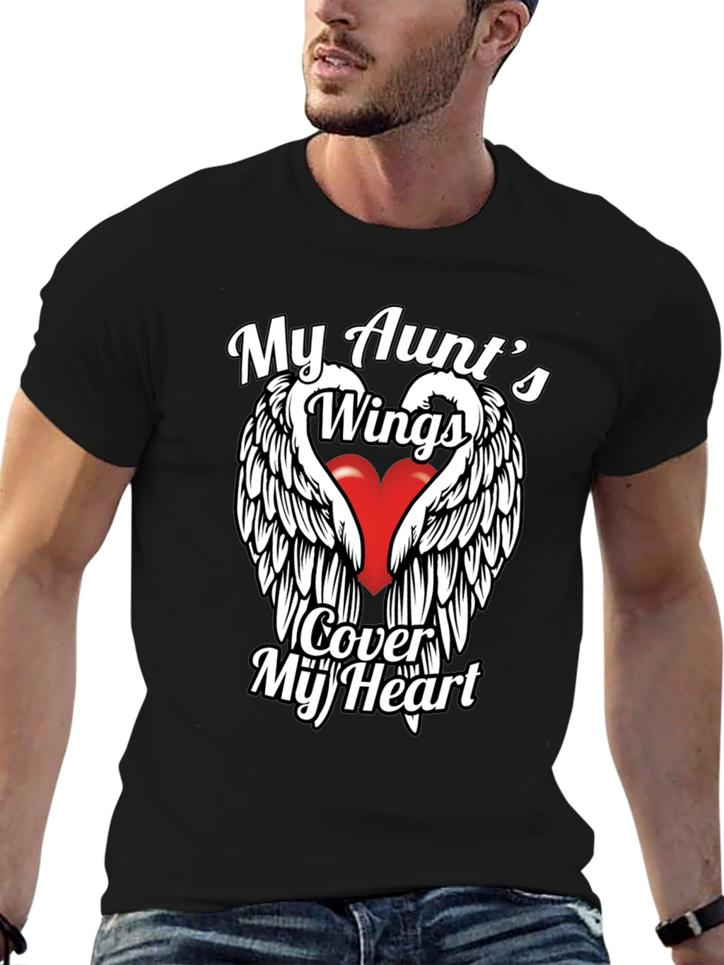 My Aunts Wings Cover My Heart T-Shirt