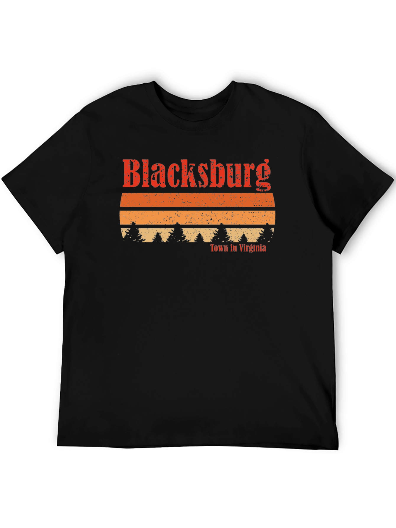Blacksburg Virginia Retro Graphic T-Shirt
