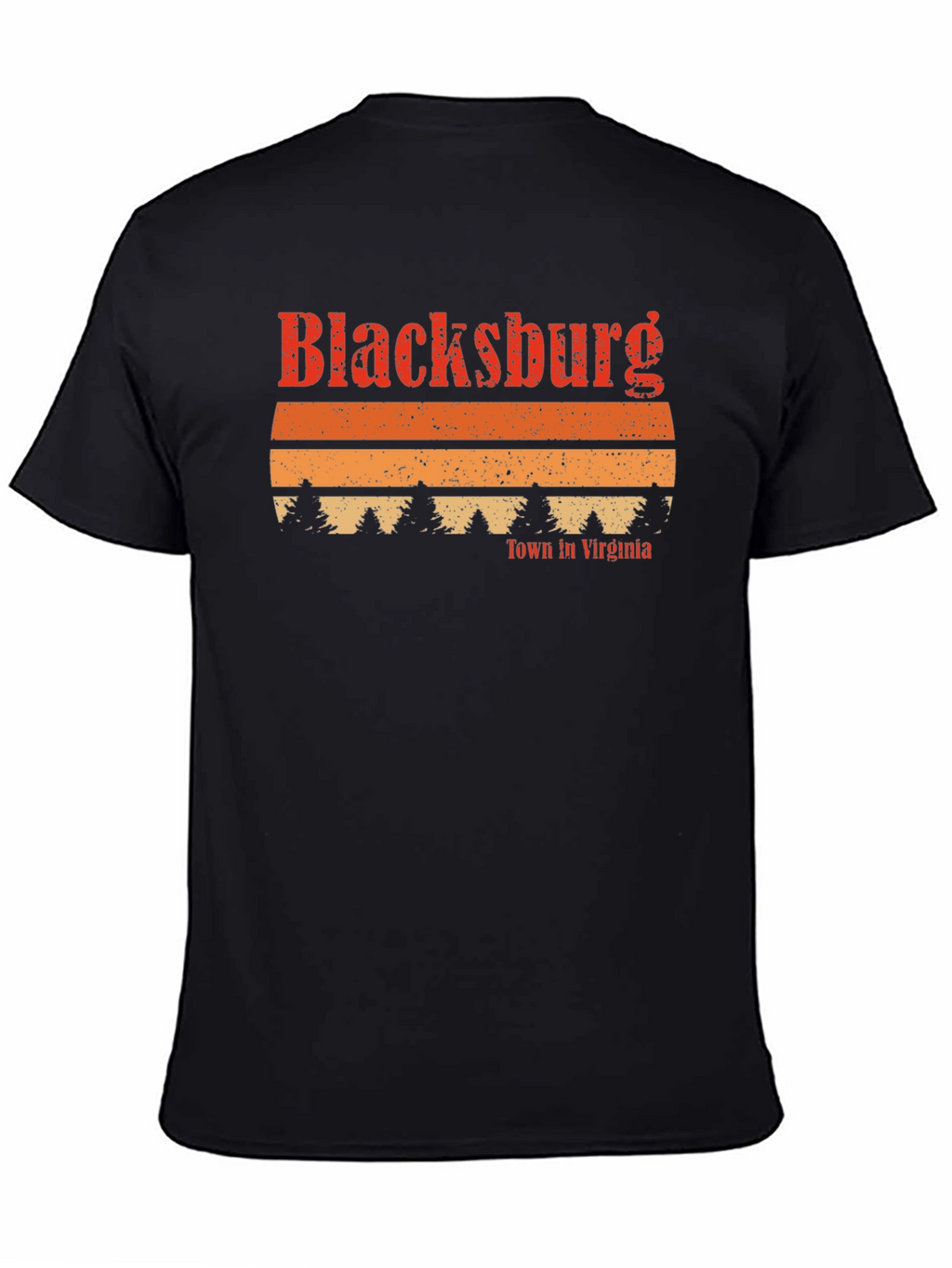 Blacksburg Virginia Retro Graphic T-Shirt