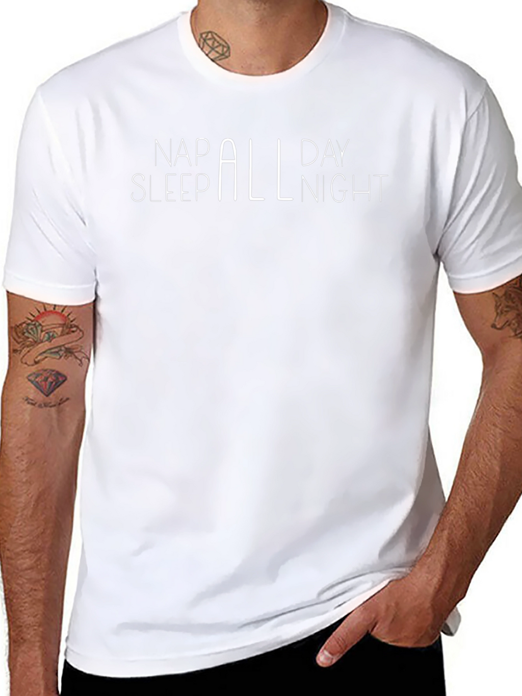Nap Sleep All Day Night Funny T-Shirt