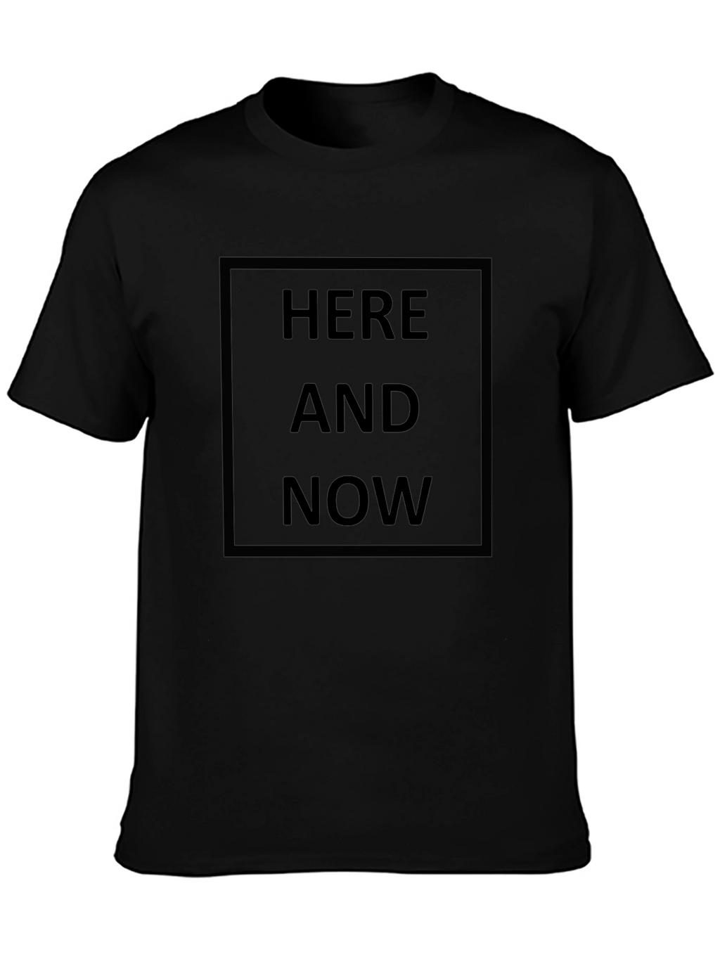 Here and Now Black Graphic Tee