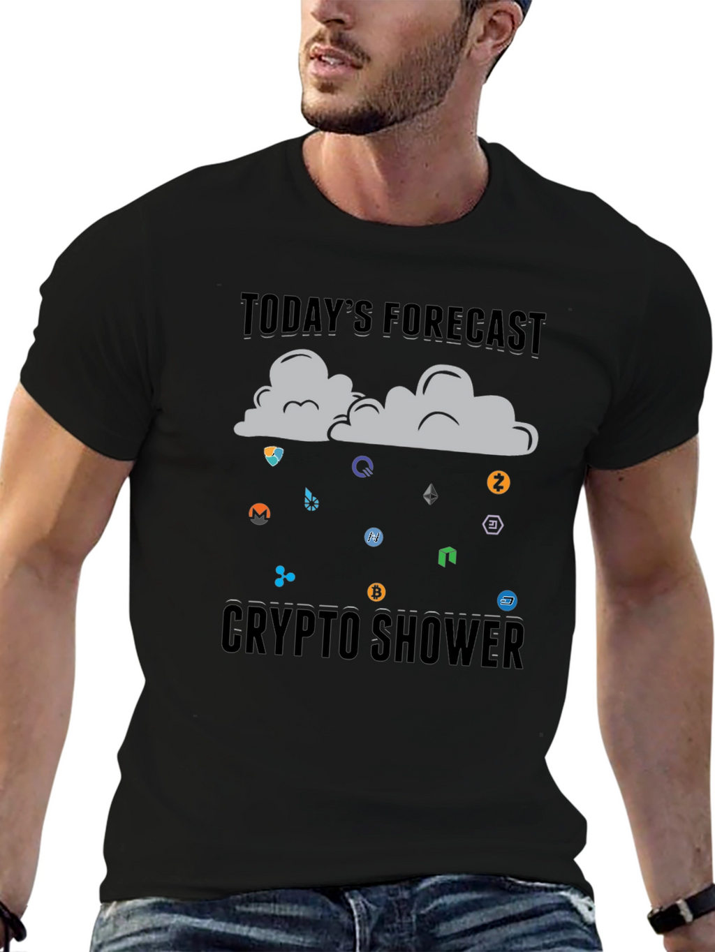 Crypto Shower T-Shirt - Todays Forecast