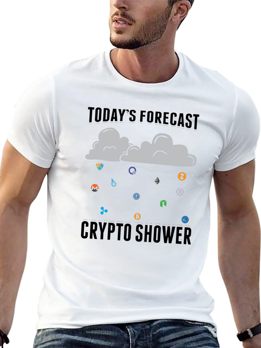 Crypto Shower T-Shirt - Todays Forecast