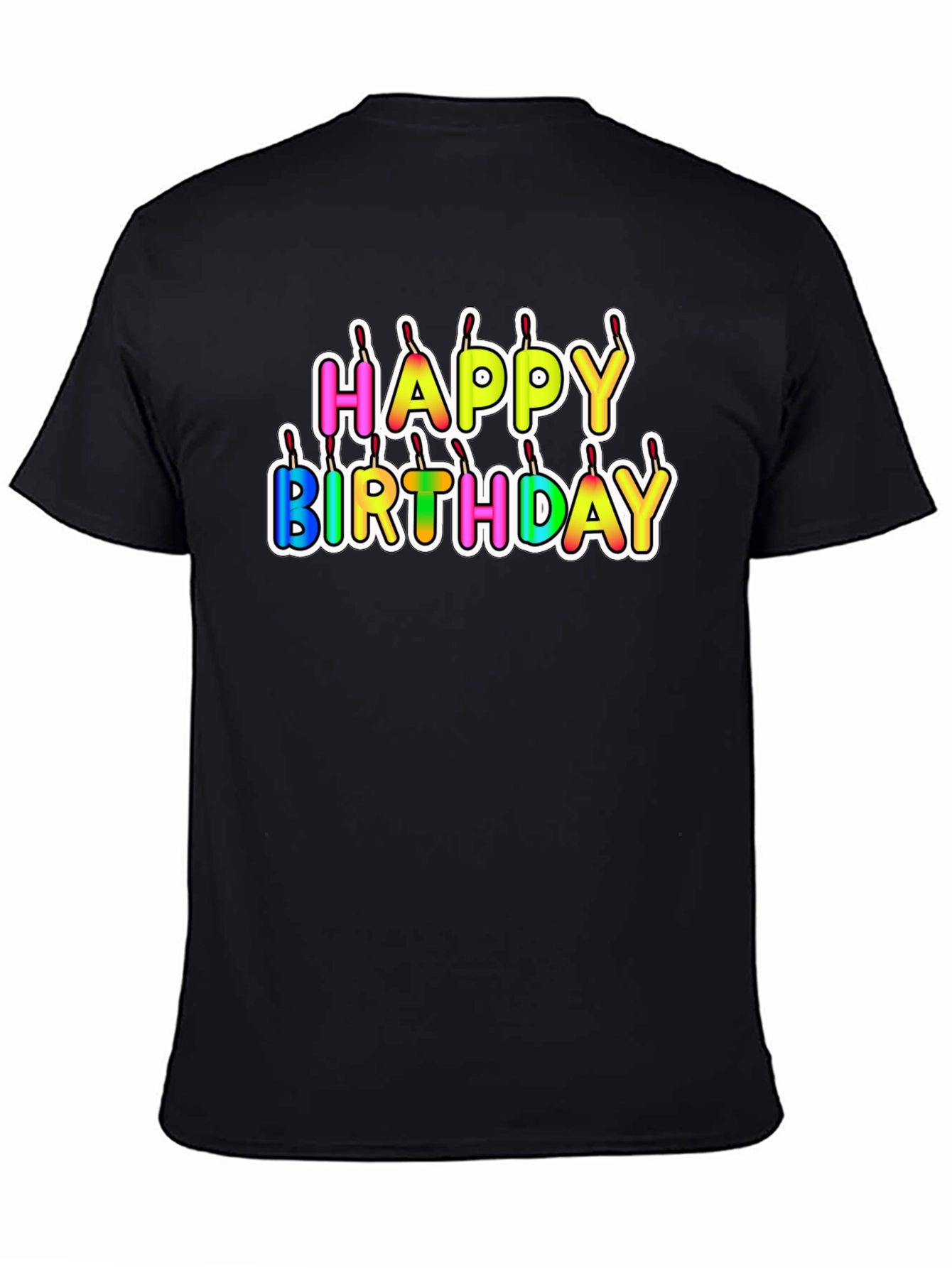 Happy Birthday Candle Letter T-Shirt