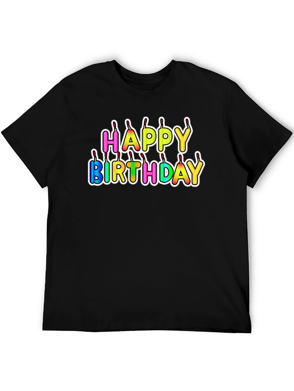 Happy Birthday Candle Letter T-Shirt