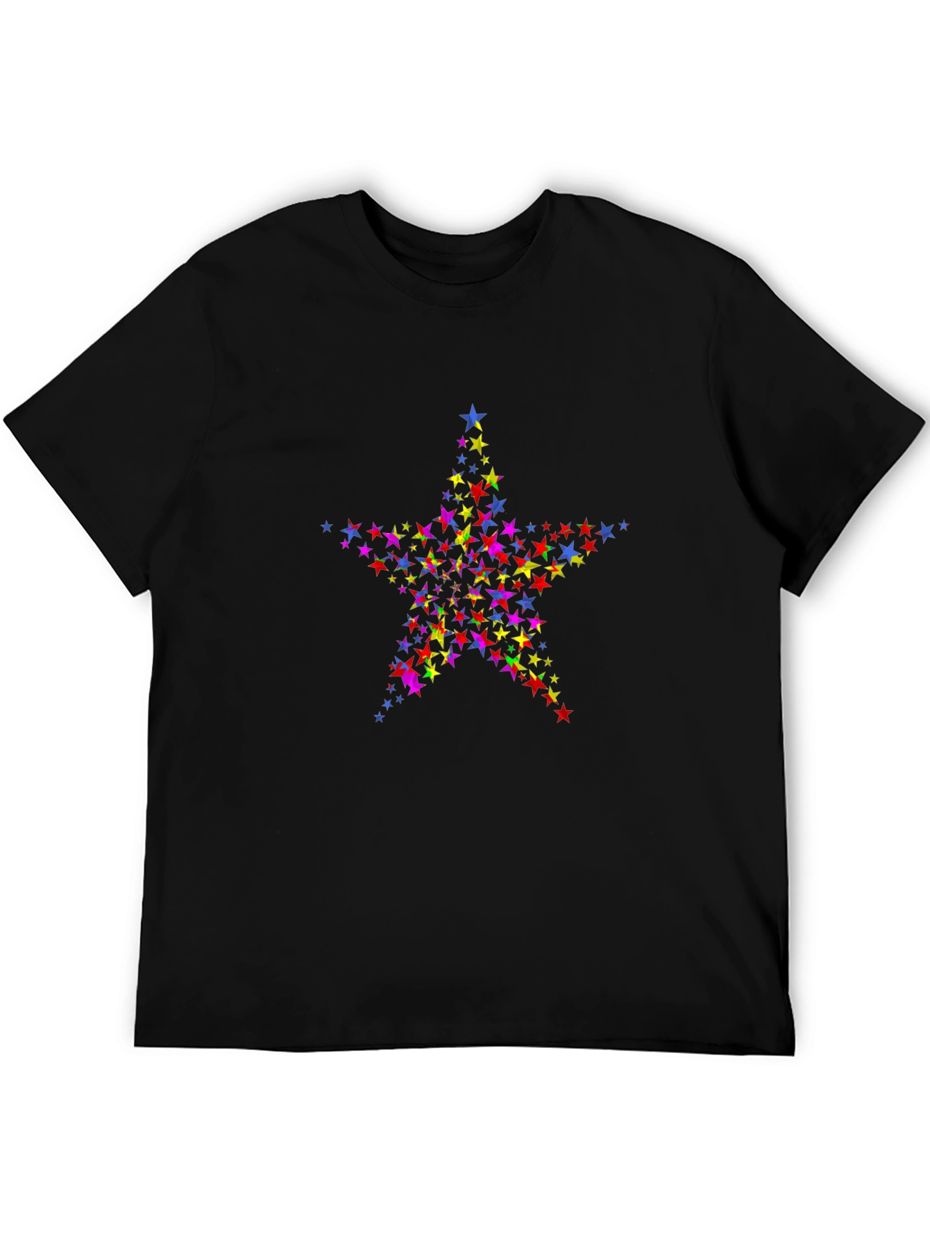 Starry Night Mens Black T-Shirt