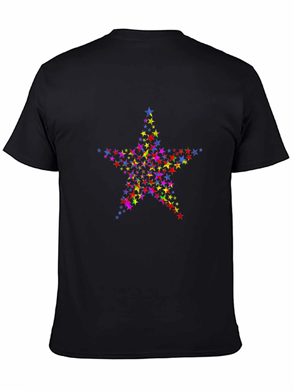 Starry Night Mens Black T-Shirt