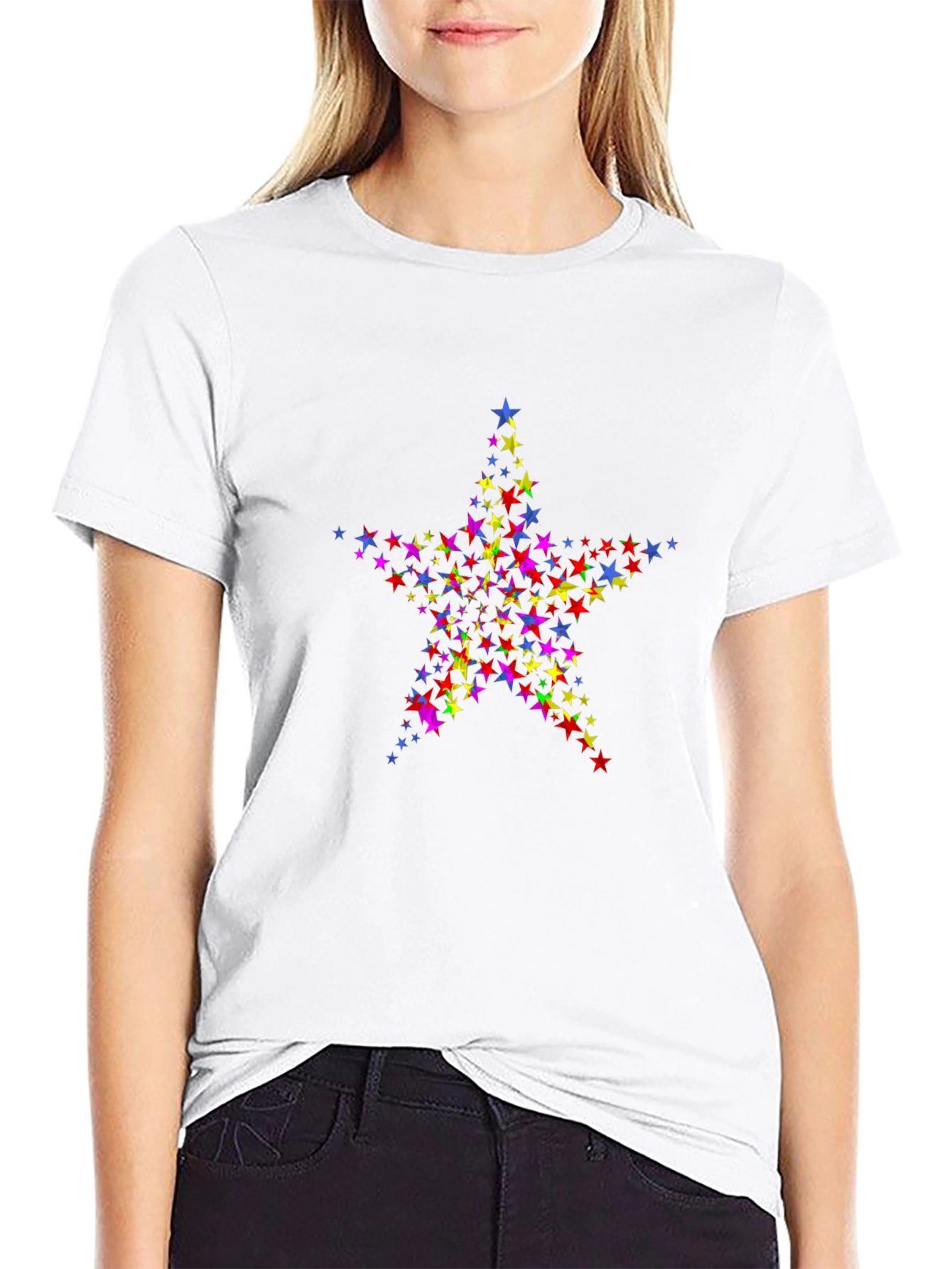 Starry Night Mens Black T-Shirt