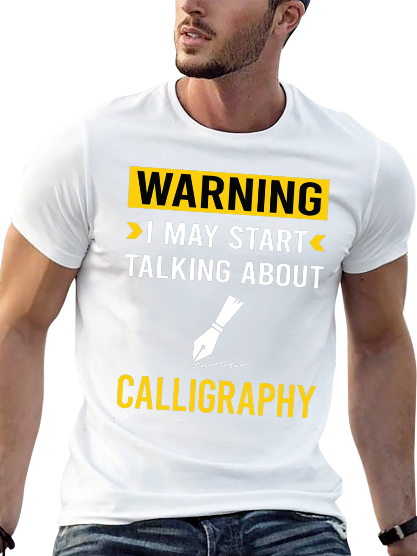 Warning Calligraphy T-Shirt