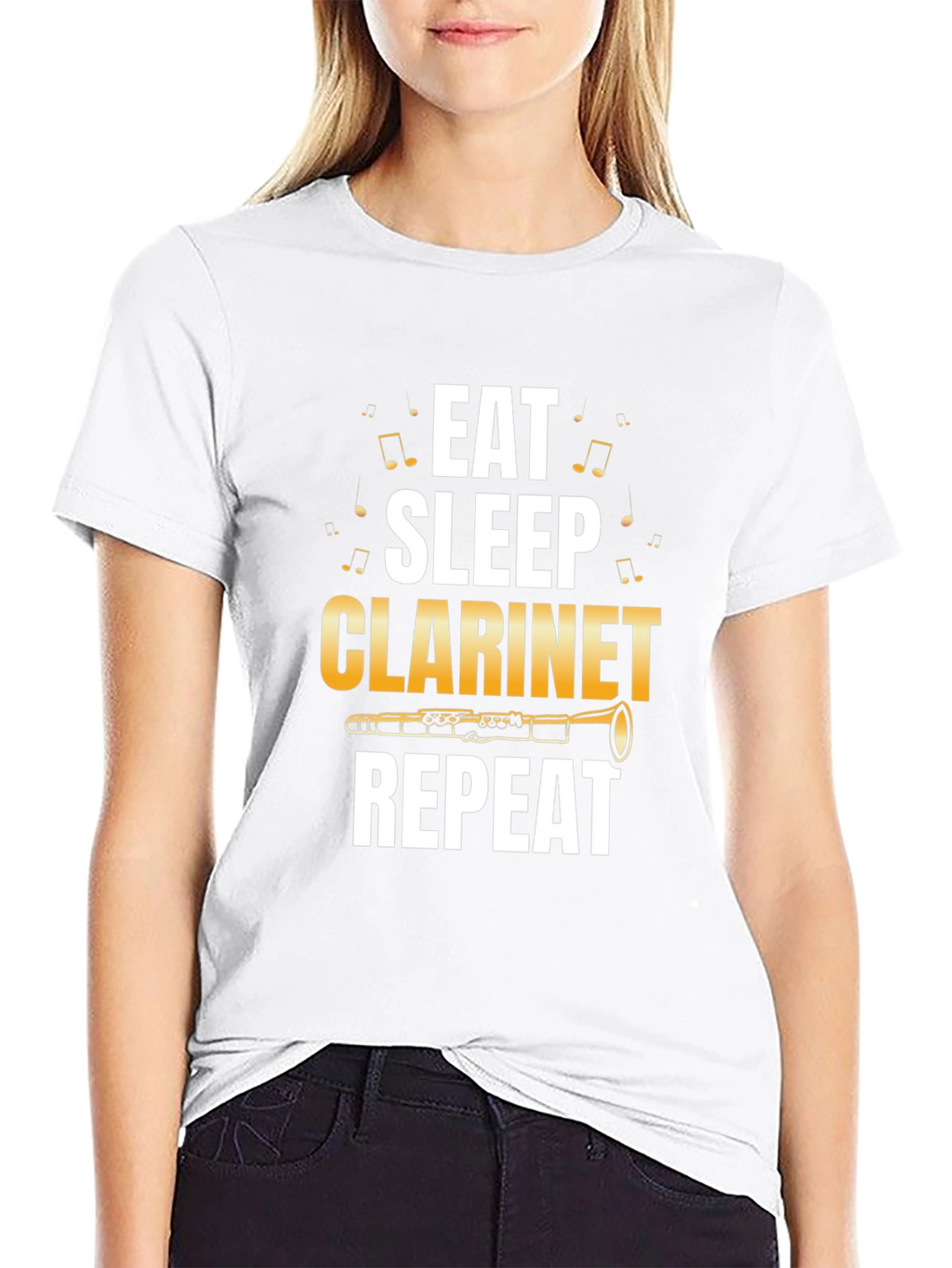 Eat Sleep Clarinet Repeat T-Shirt - Musician Tee