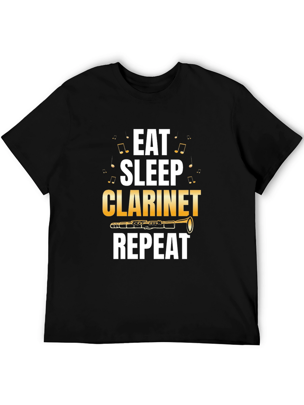 Eat Sleep Clarinet Repeat T-Shirt - Musician Tee