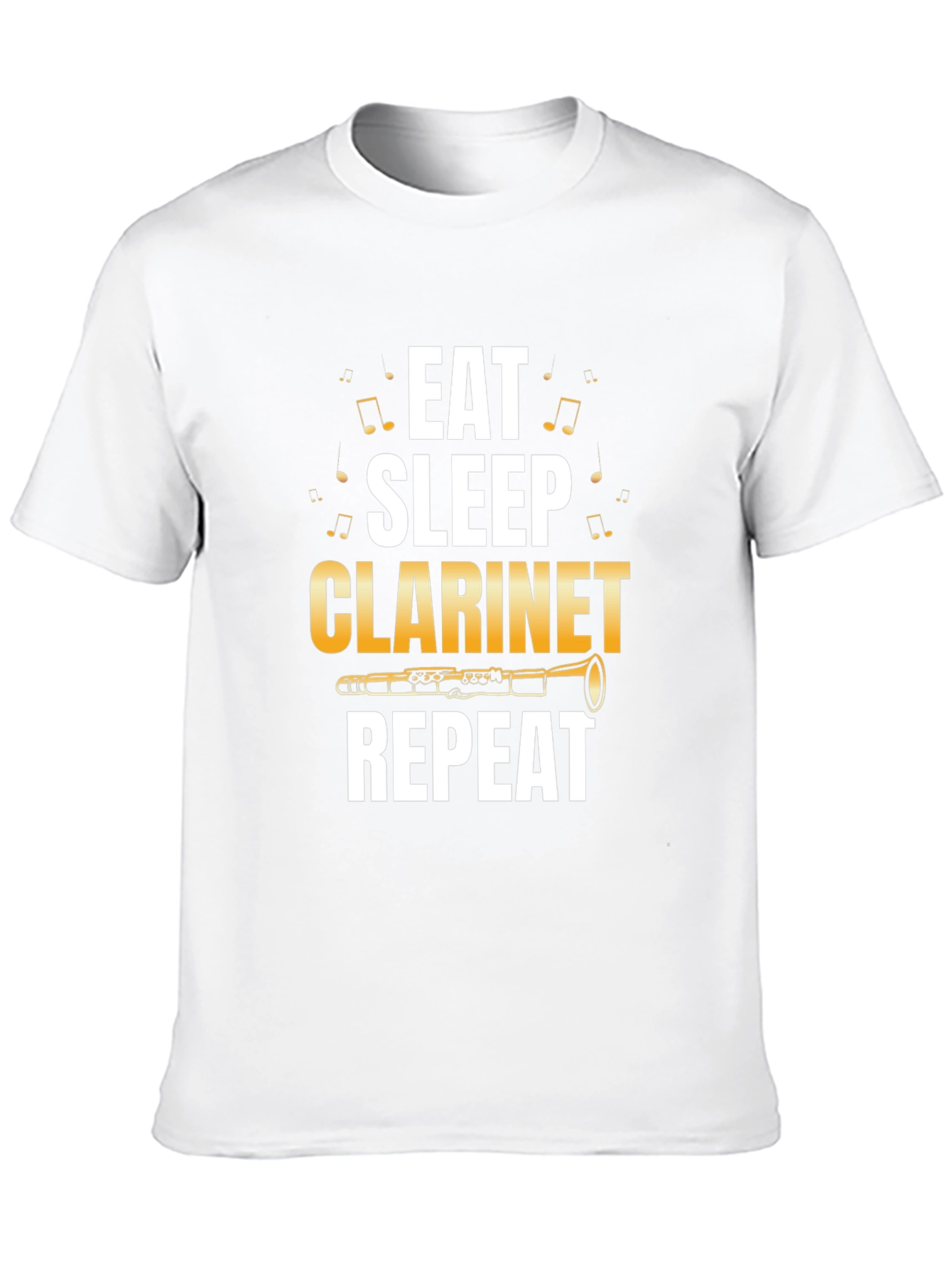 Eat Sleep Clarinet Repeat T-Shirt - Musician Tee