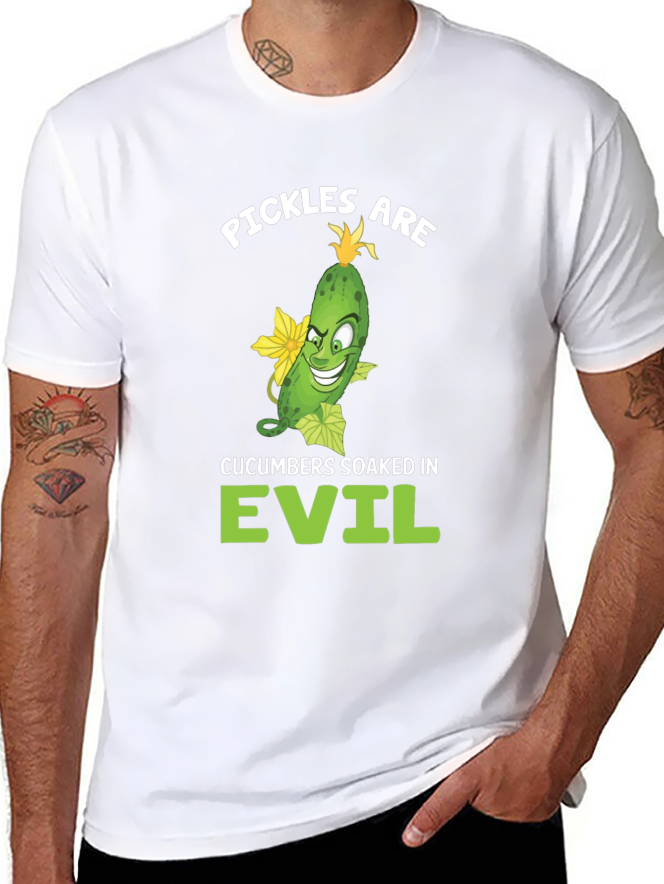 Pickles are Evil T-Shirt - Funny Food Humor
