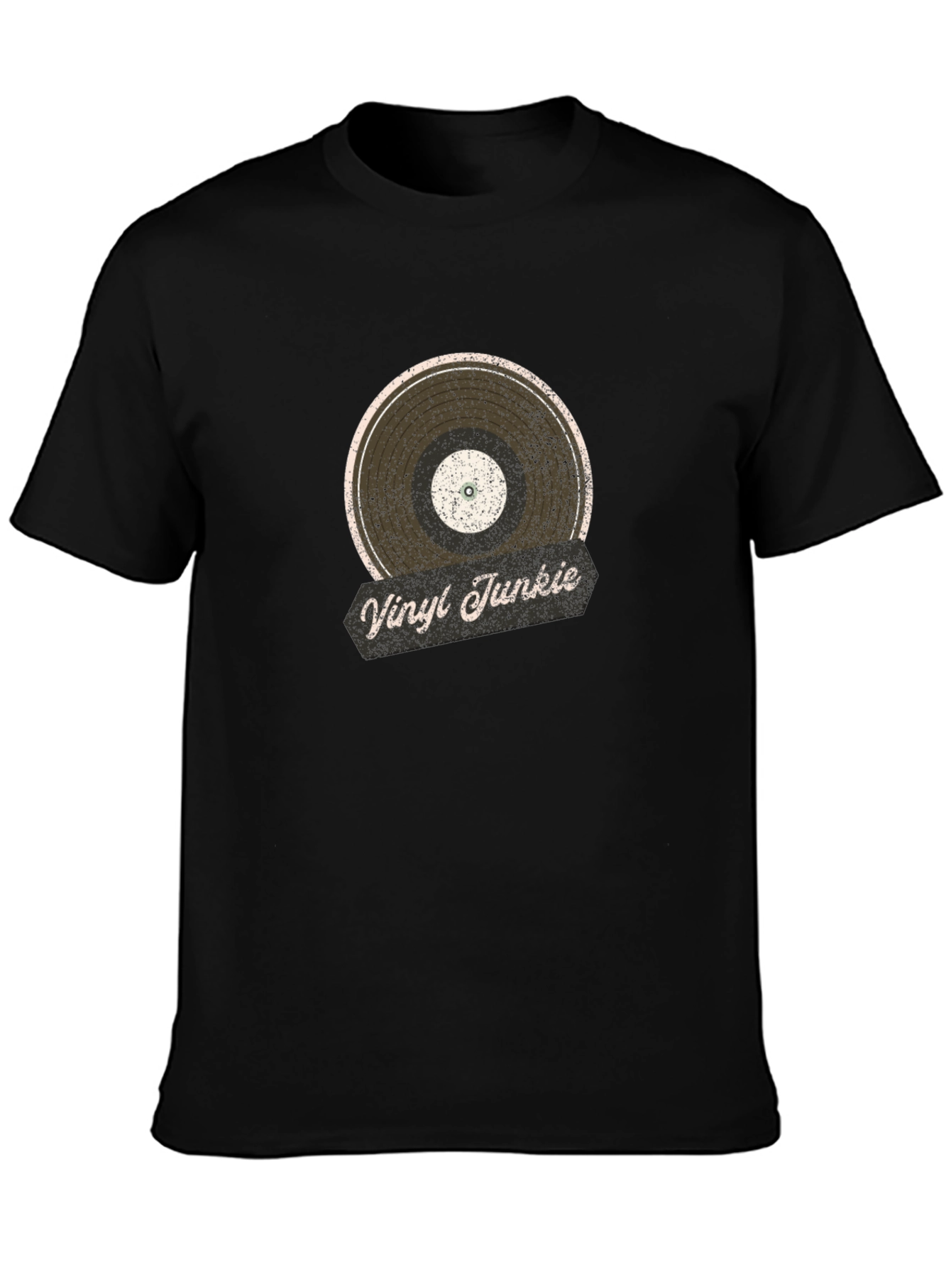 Vinyl Junkie Retro Record T-Shirt